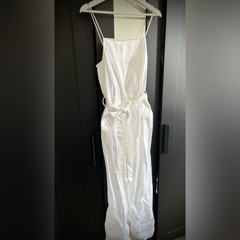 Zara White Jumpsuit Small.